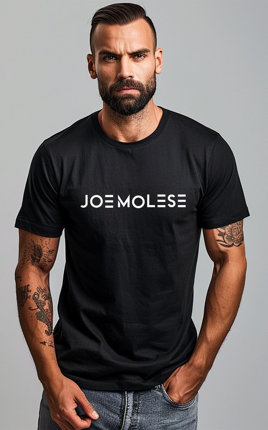 black JOE MOLESE Basic Logo Tee Premium T-Shirt