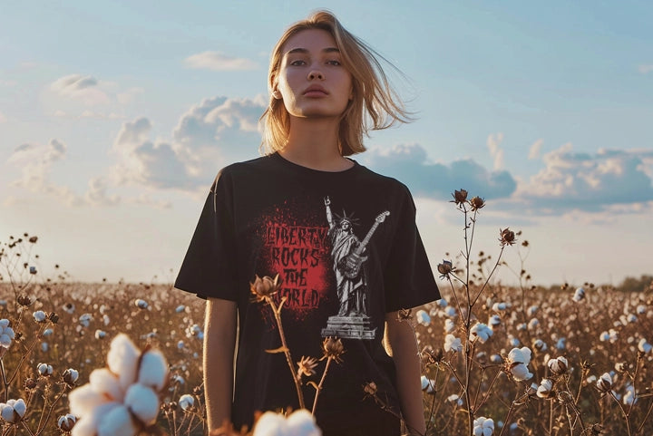 Stylisches nachhaltiges T-Shirt im urbanen Look
