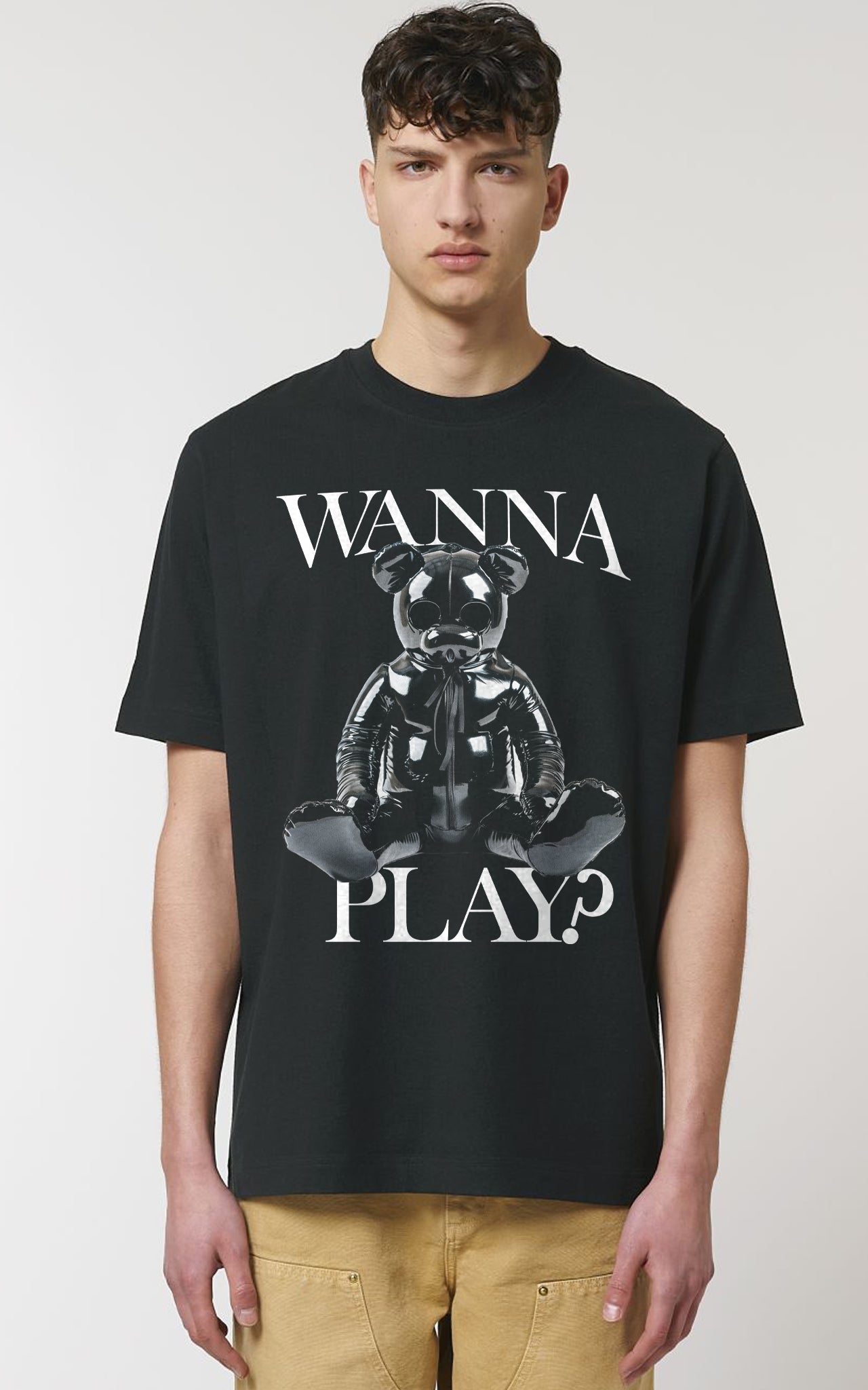 Unisex T-Shirt Wanna Play? Teddy Baer in Latex