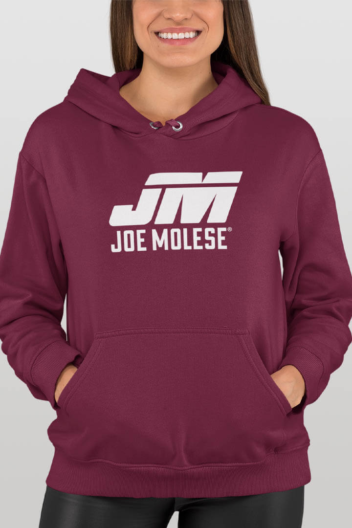 Joe Molese Classic Damen Hoodie bordeaux