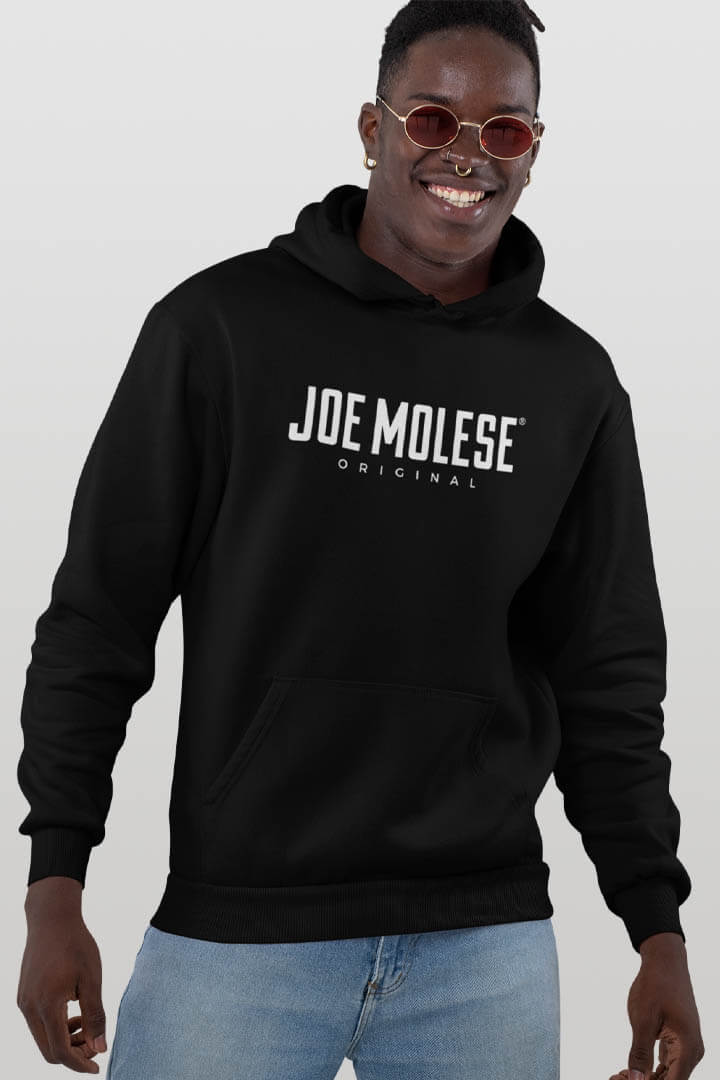 JOE MOLESE Original Logo Herren Hoodie schwarz