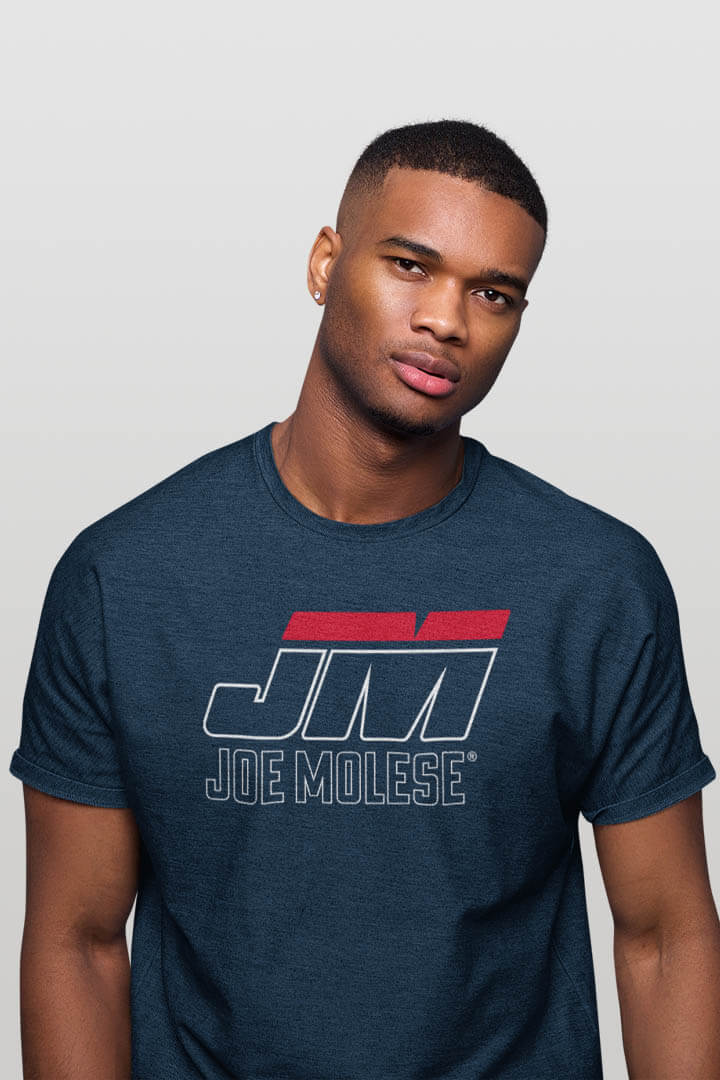 Joe Molese Logoprint | Herren T-Shirt navy