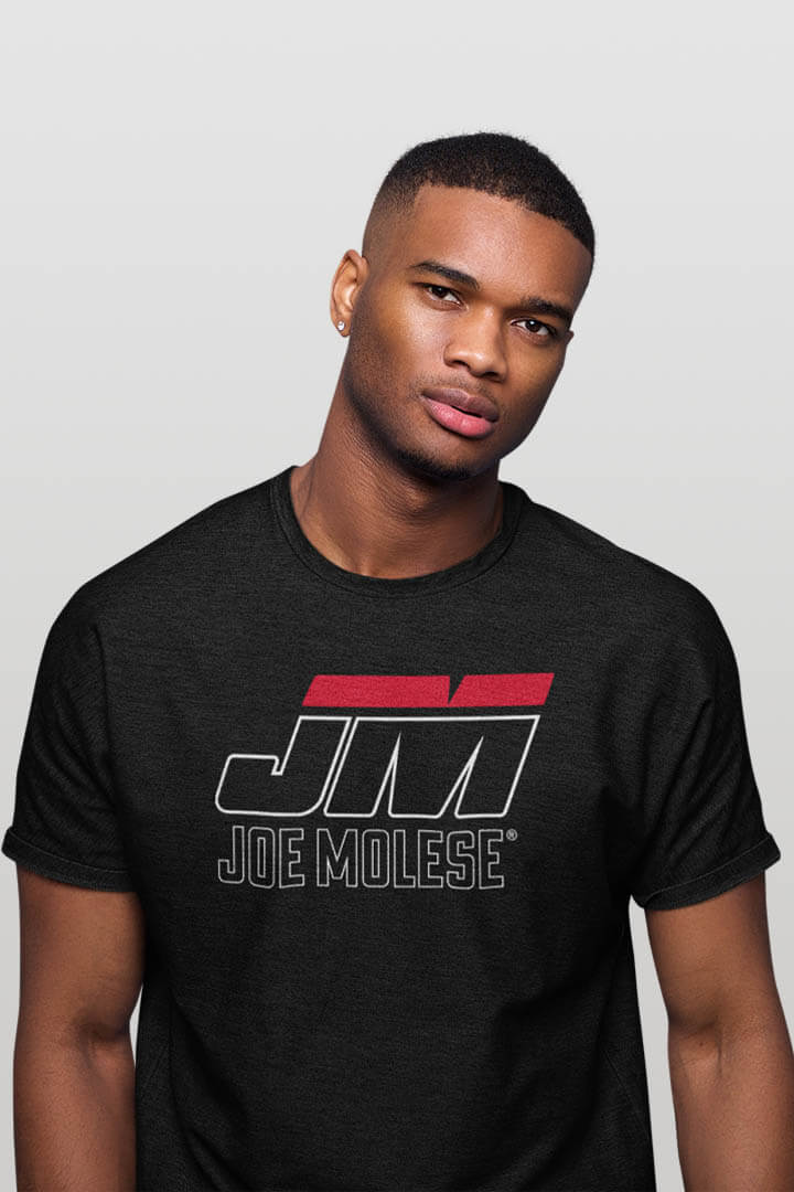 Joe Molese Logoprint | Herren T-Shirt schwarz