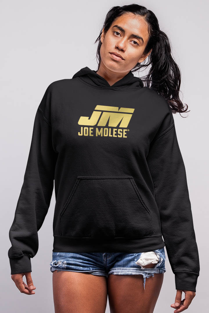 Joe Molese Premium Gold Damen Hoodie schwarz