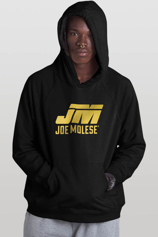 Joe Molese Premium Hoodie Gold Herren Hoodie Schwarz