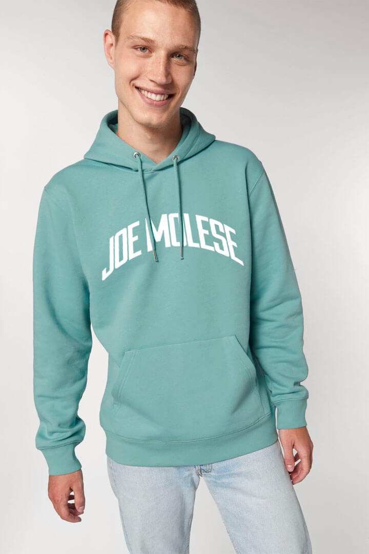 Logo Heavy Thick Hoodie Turquoise