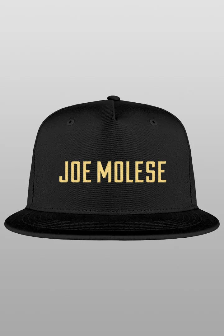 JOE MOLESE Unisex Snapback Cap Kappe Logo in Gold gestickt