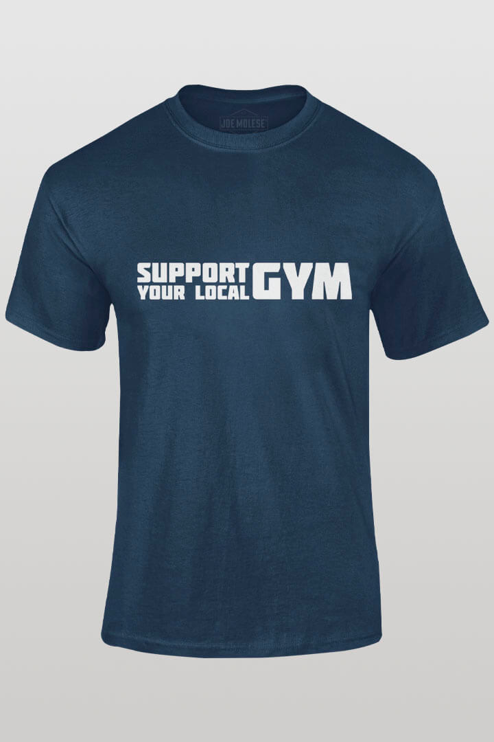 T-ShirtSupport your local Gym Statement Navy blau