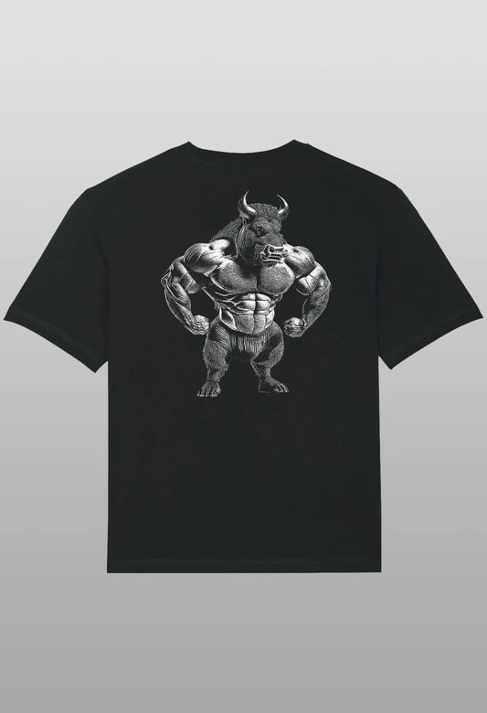 T-Shirt Animal Gym Wild Boar Bodybuilding Wildschwein schwarz