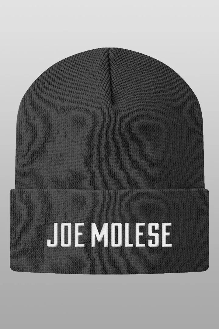 JOE MOLESE Unisex Beanie Strickmütze Logo gestickt